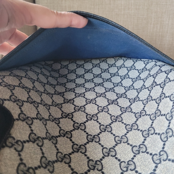 Authentic Gucci vintage web sherry line tote bag  16.002.44.87 (D07) - Picture 7 of 16